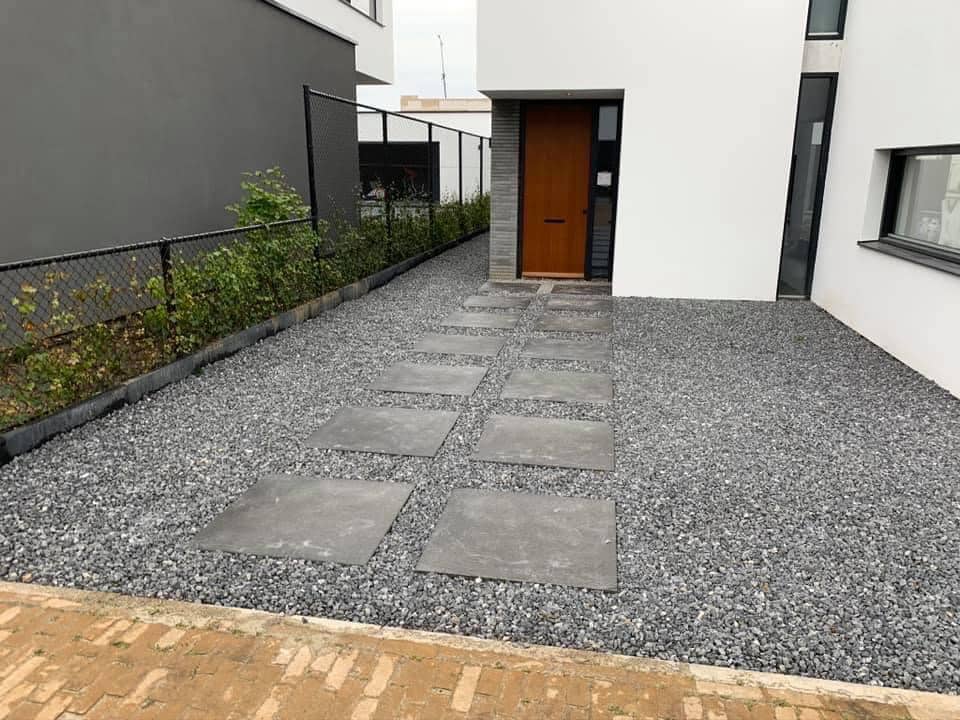 Bestrating particulier staptegels 80x80cm