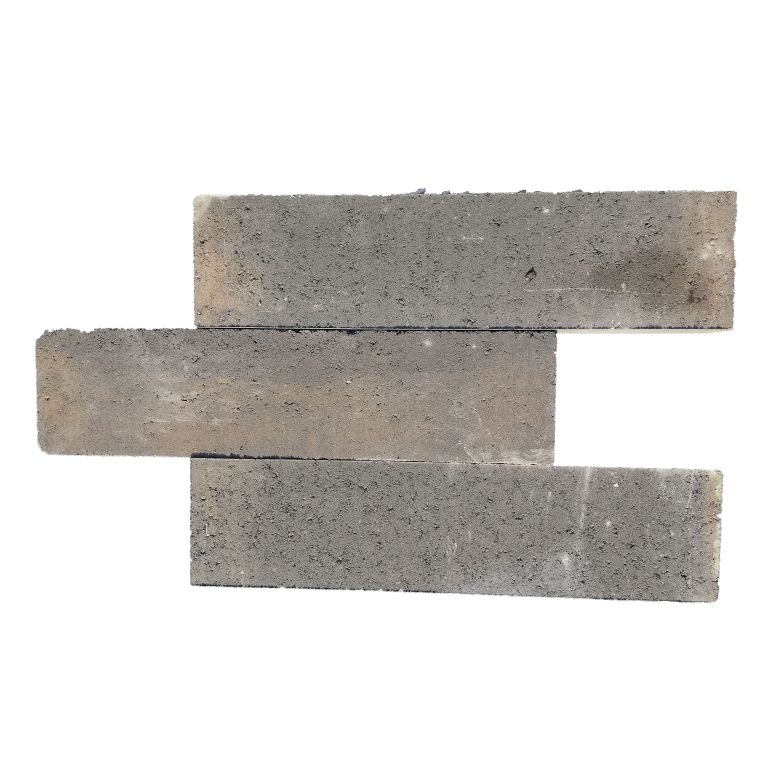 Patioblok strak 60x12x12 cm bruin/zwart