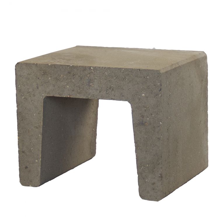 U-Steen Grijs 40x50x40cm