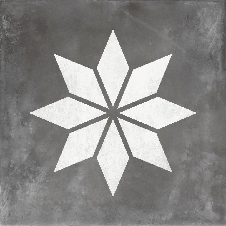 GeoCeramica Décor 80x80x4 cm Zwart